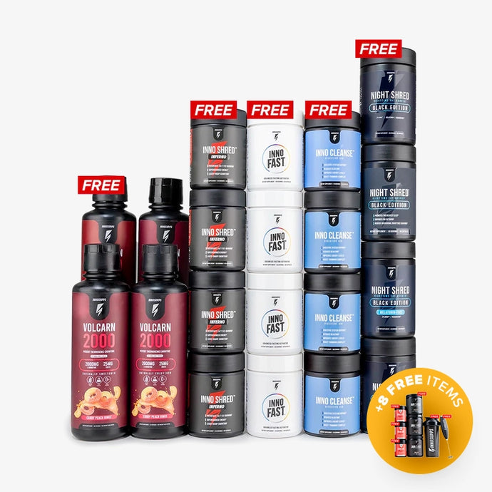 3 MONTH SUMMER SHRED STACK + 1 FREE + 8 FREE ITEMS