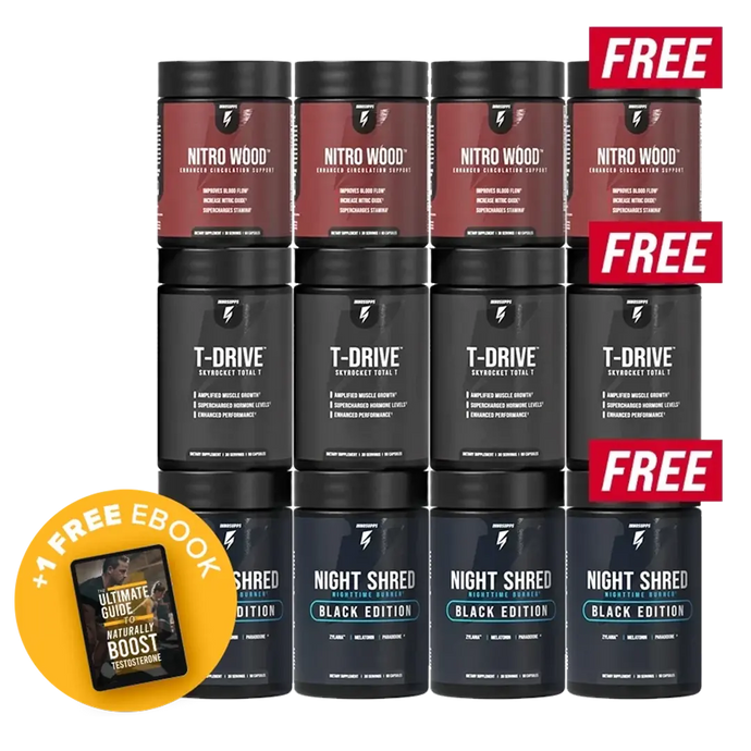 Supercharged Male Stack 3-Month Supply + 1 Stack Free